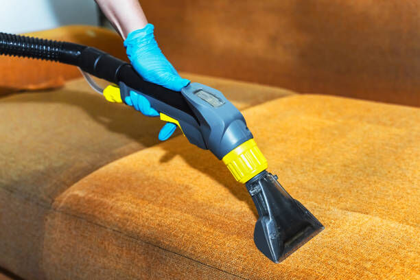 A team of cleaning professionals working.